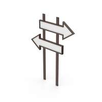 Direction Arrow Signboard PNG & PSD Images