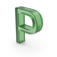 Green Plastic Ukrainian Letter Р PNG & PSD Images