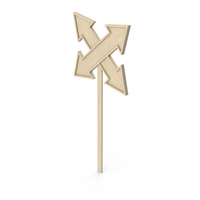 Wooden Arrows Signboard PNG & PSD Images