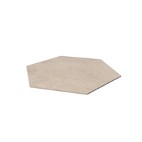 Cream Stone Hexagon Tile PNG & PSD Images