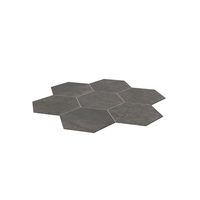 Rustic Stone Hexagon Tile Pattern PNG & PSD Images