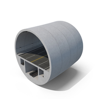 Car Tunnel Cross Section Bend PNG & PSD Images
