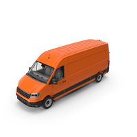 Long Van Generic Orange Colored PNG & PSD Images