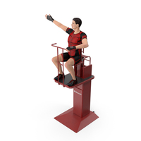 Volleyball Referee On The SENOH Umpire Tower PNG & PSD Images