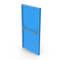 Blue Exit Door PNG & PSD Images