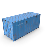Intermodal Shipping Container 20 Foot Long Rusted PNG & PSD Images