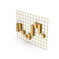 Gold Candlestick Chart PNG & PSD Images