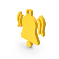 Yellow Bell Symbol PNG & PSD Images