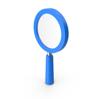 Cartoon Glass Blue Magnifying PNG & PSD Images