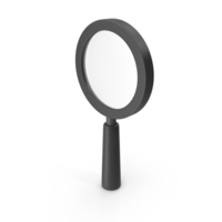 Cartoon Black Magnifying Glass PNG & PSD Images