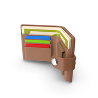 Cartoon Brown Money Wallet PNG & PSD Images