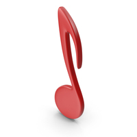 Music Note Red PNG & PSD Images