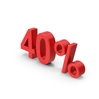 40 Percentage PNG & PSD Images