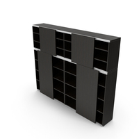 Ikea Besta Livingroom TV Panel With Media Storage PNG & PSD Images