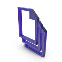 Stack File Blue Icon PNG & PSD Images