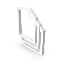 Stack File White Icon PNG & PSD Images