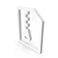 Zip File White Icon PNG & PSD Images