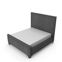 Marseille King Bed Graphite Vintage Velvet PNG & PSD Images