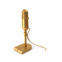 Classic Microphone Metal PNG & PSD Images
