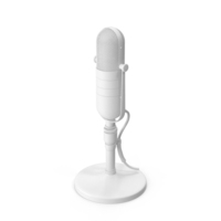 Classic Microphone Clay PNG & PSD Images