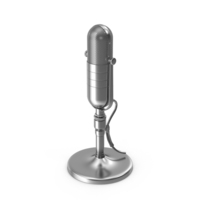 Classic Microphone Metal PNG & PSD Images