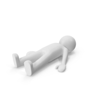 Stickman Lying PNG & PSD Images