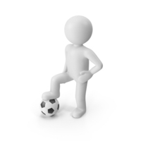 Stickman With Soccer Ball PNG & PSD Images