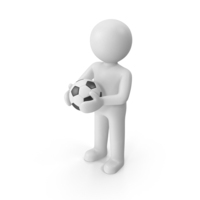Stickman With Soccer Ball PNG & PSD Images