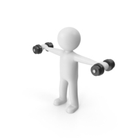 Stickman With Dumbbells PNG & PSD Images
