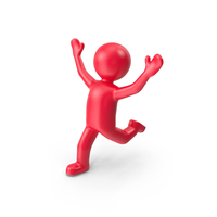 Red Stickman Running PNG & PSD Images