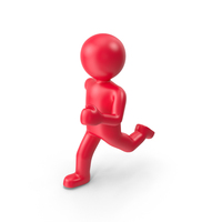 Red Stickman Running PNG & PSD Images