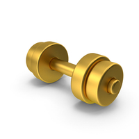 Dumbbell Gold PNG & PSD Images