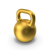 Kettlebell Gold PNG & PSD Images