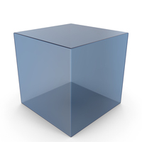 Blue Glass Cube PNG & PSD Images