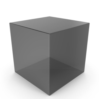 Black Glass Cube PNG & PSD Images