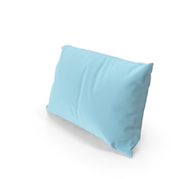 Pillow With Blue Pillowcase PNG & PSD Images