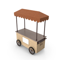 Empty Wooden Food Cart PNG & PSD Images