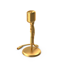 Classic Microphone Metal PNG & PSD Images