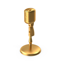 Classic Microphone Metal PNG & PSD Images