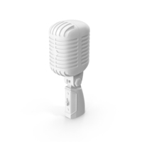 Classic White Microphone PNG & PSD Images