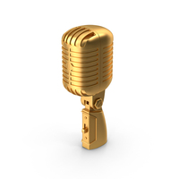 Classic Microphone Metal PNG & PSD Images