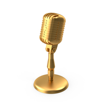 Classic Microphone Metal PNG & PSD Images