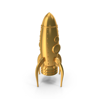 Gold Rocket PNG & PSD Images
