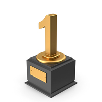 Golden Cup Number 1 PNG & PSD Images