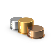 Gold Silver And Bronze Podium Metal PNG & PSD Images