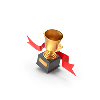 Gold Cup Ribbon PNG & PSD Images