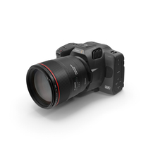 Camera Blackmagic Design 6K G2 With Lens PNG & PSD Images