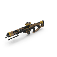 Futuristic Assault Rifle PNG & PSD Images