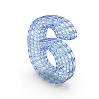 Abstract Transparent Number 6 PNG & PSD Images