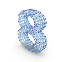 Abstract Transparent Number 8 PNG & PSD Images